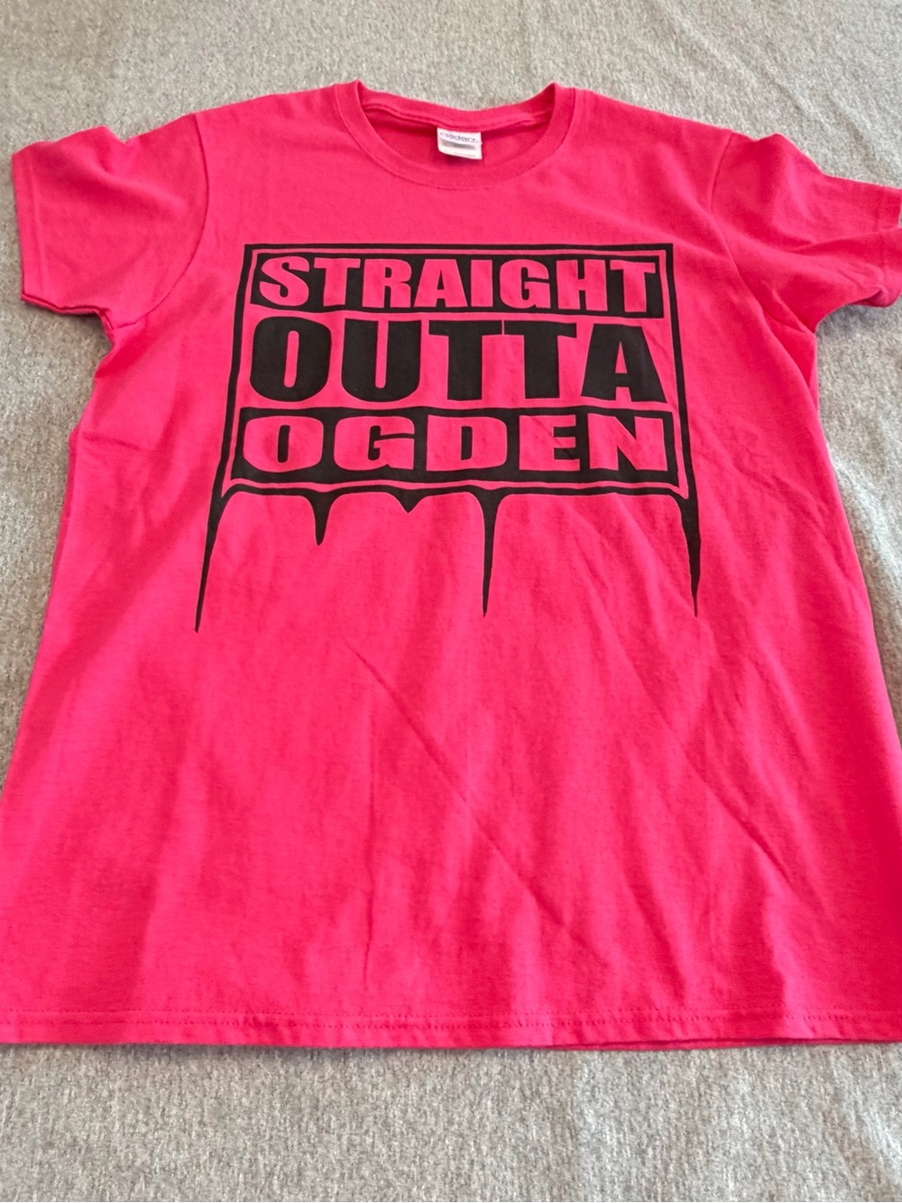 Hot Pink "Straight Outta Ogden" Graphic Tee